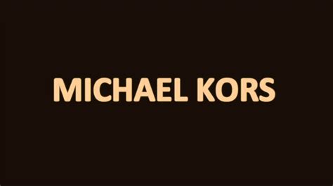 how to pronounce michael kors|how to say Michael Kors.